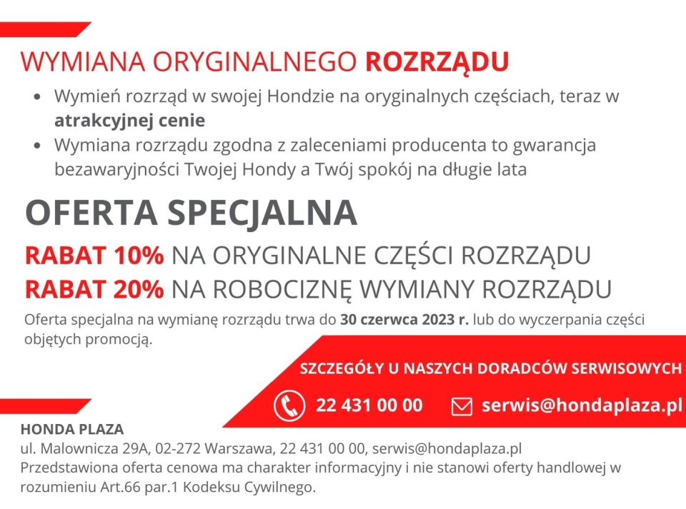 Wymiana rozrządu